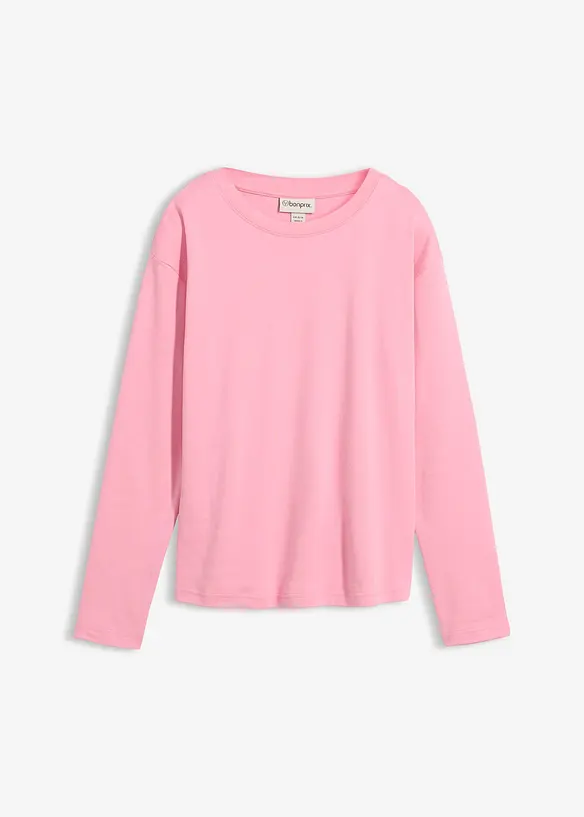 L&aring;ng&auml;rmad topp av ekologisk bomull i kraftig kvalitet, bonprix