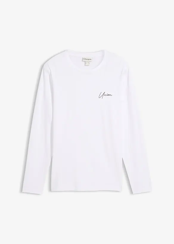 L&aring;ng&auml;rmad T-shirt med stretch, smal passform, bonprix