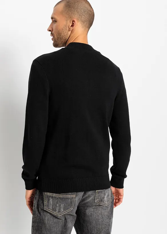 Cardigan med &aring;tervunnen bomull, bonprix