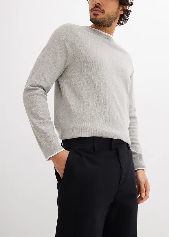 Chinos av bomull i Relaxed Fit, bonprix