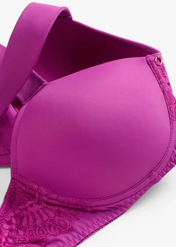 Formpressad BH utan bygel, med vadderade axelband, bonprix