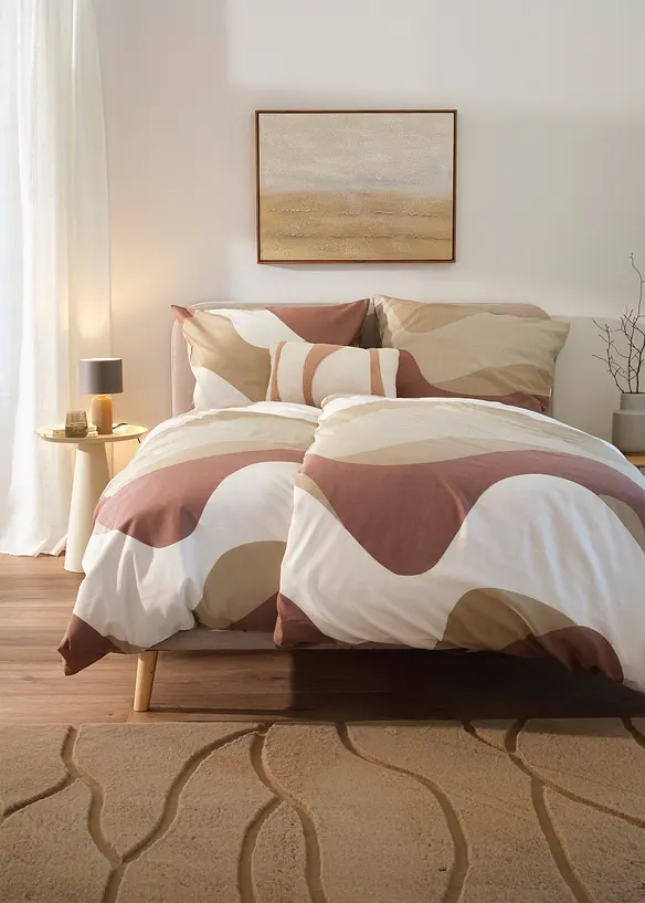 P&aring;slakanset med grafiskt m&ouml;nster, bonprix