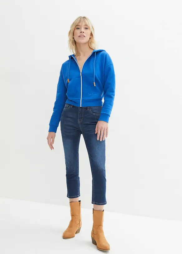 Slim Fit Ultra Soft Jeans, 7/8-l&auml;ngd, bonprix