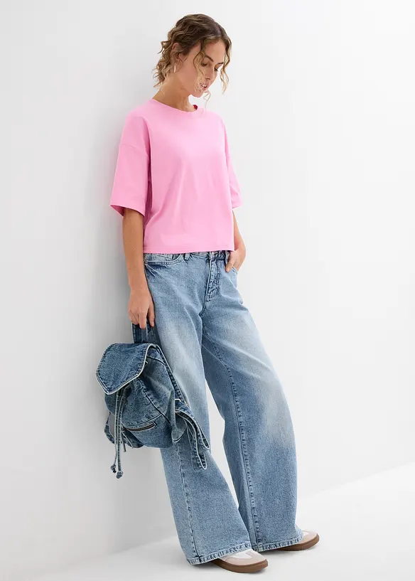 T-shirt i ren ekologisk bomull, bonprix