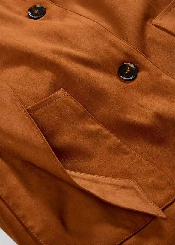 Kappa med sk&auml;rp i mockaskinnimitation, bonprix