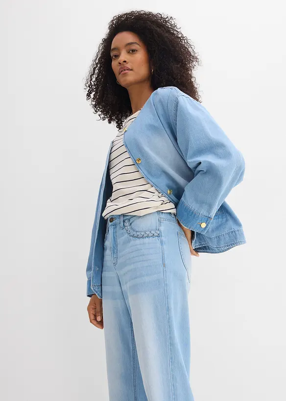 Wide Leg Jeans Mid Waist, bonprix