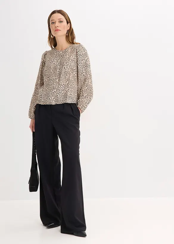 Blus av viskosmix, bonprix