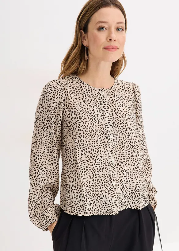 Blus av viskosmix, bonprix