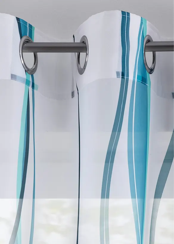 Gardin med v&aring;gm&ouml;nster (1-pack), bonprix