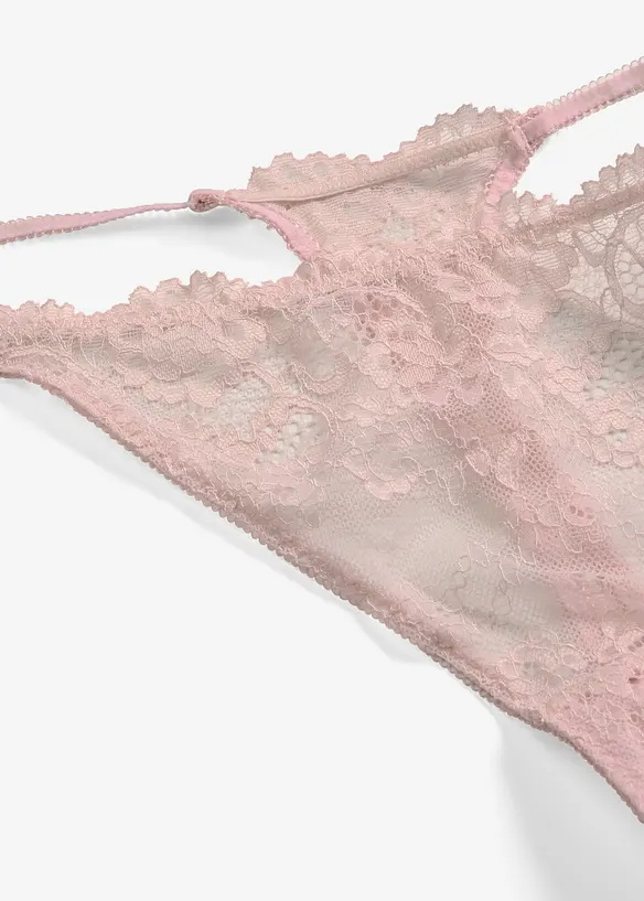 Tangastringtrosa i skir spets, bonprix