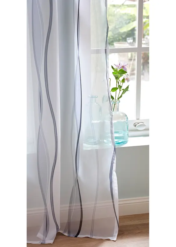 Gardin med v&aring;gm&ouml;nster (1-pack), bonprix