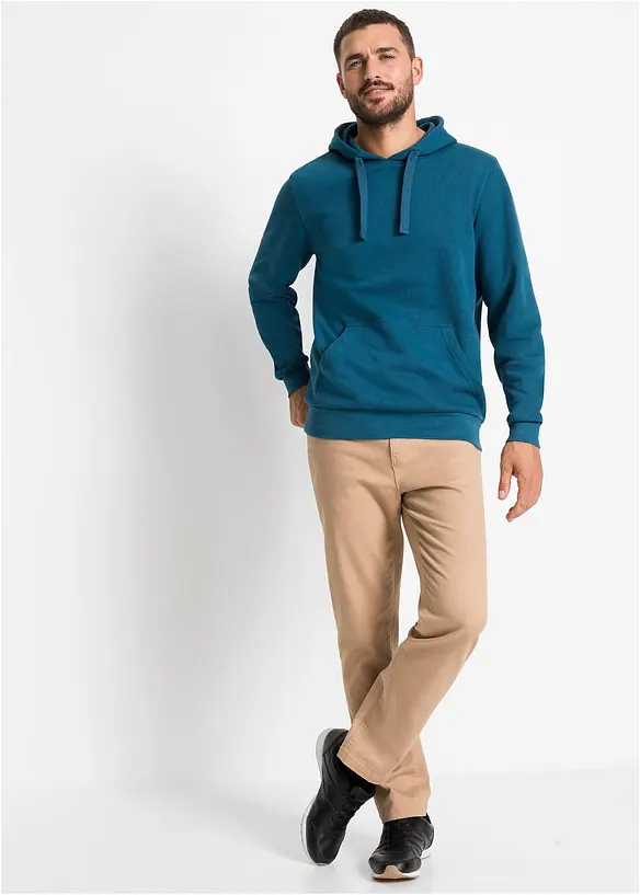 Sweatshirt med huva, bonprix