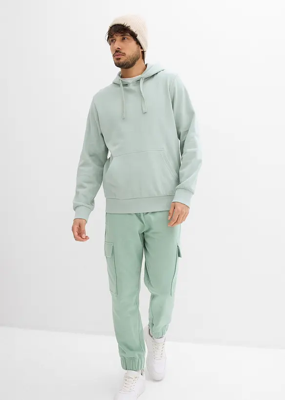 Sweatshirt med huva, bonprix