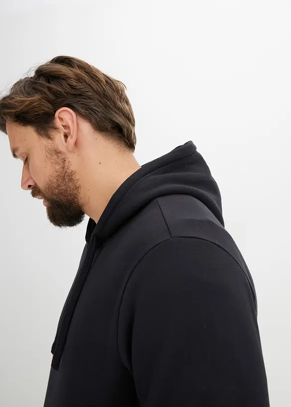 Sweatshirt med huva, bonprix