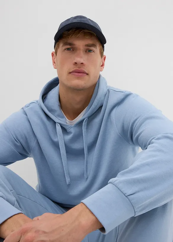 Sweatshirt med huva, normal passform, bonprix