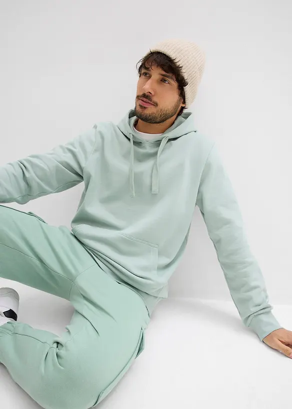 Sweatshirt med huva, bonprix