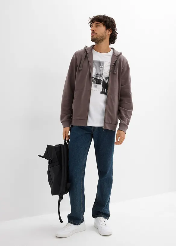 Munkjacka med dragkedja, bonprix