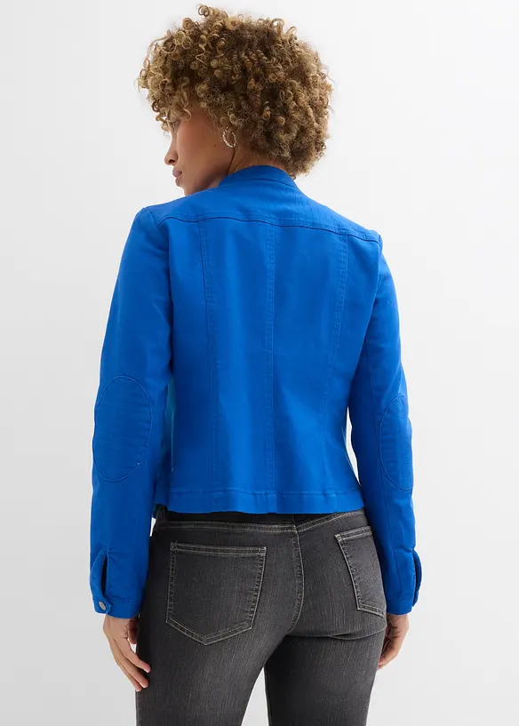 Jacka i bomullstwill med stretchinf&auml;llningar i sidorna, bonprix