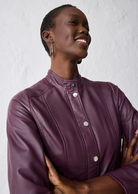 Skinnjacka i lammnappa, bonprix