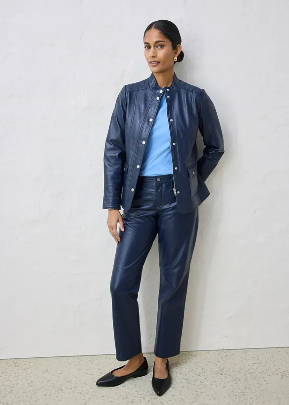 Skinnjacka i lammnappa, bonprix