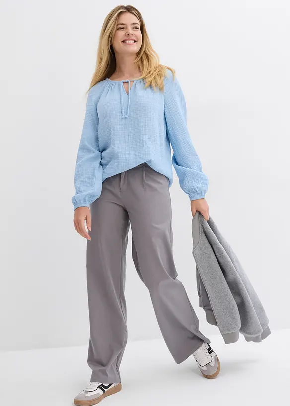 Muslinblus av bomull, bonprix