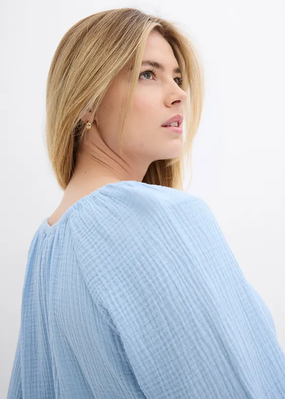 Muslinblus av bomull, bonprix