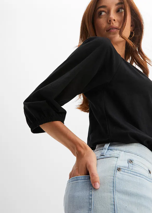 Blustopp av ekologisk bomull, bonprix