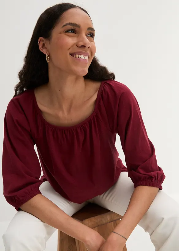 Blustopp av ekologisk bomull, bonprix