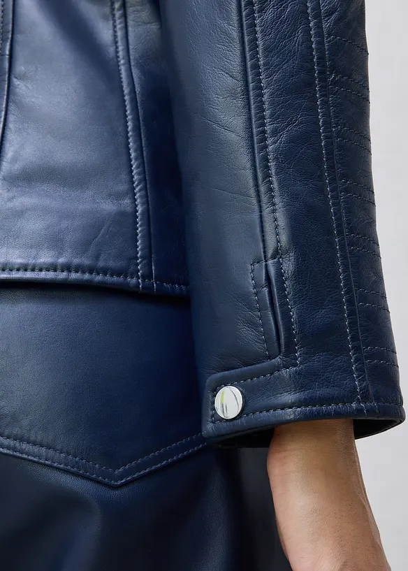 Skinnjacka i lammnappa, bonprix