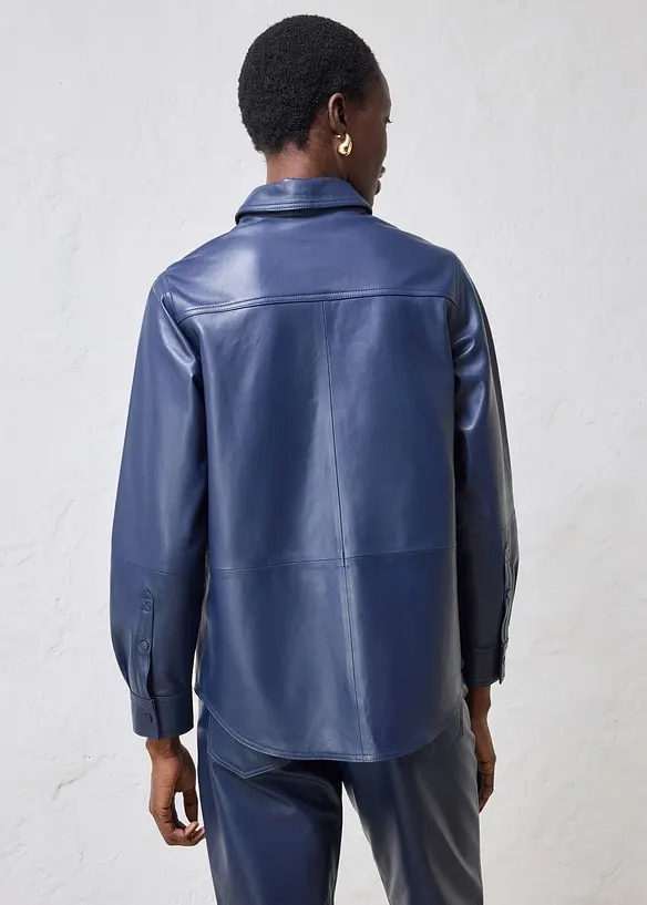 Skinnskjorta i lammnappa, bonprix