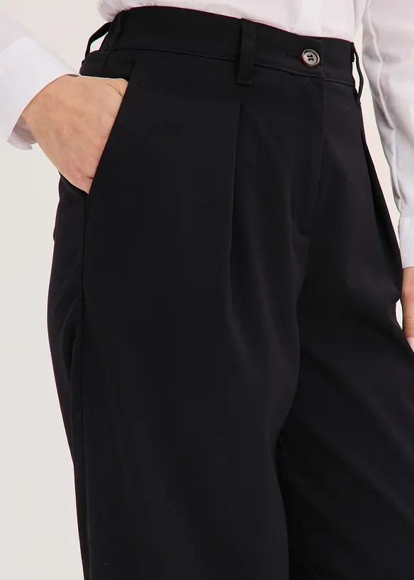 Byxa i barrelmodell med gubbveck, bonprix