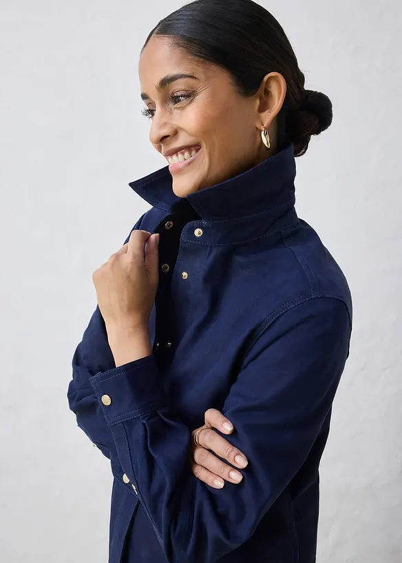 Skjorta i mockaskinn, bonprix