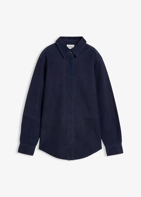 Skjorta i mockaskinn, bonprix