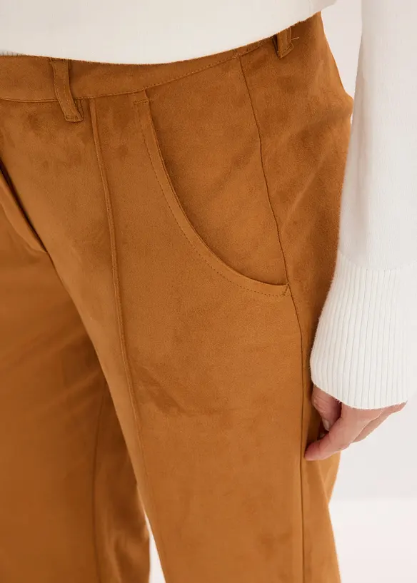 Utsv&auml;ngd byxa i mockaimitation, bonprix