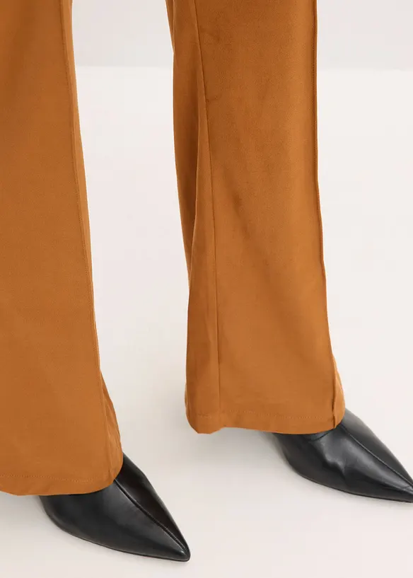 Utsv&auml;ngd byxa i mockaimitation, bonprix