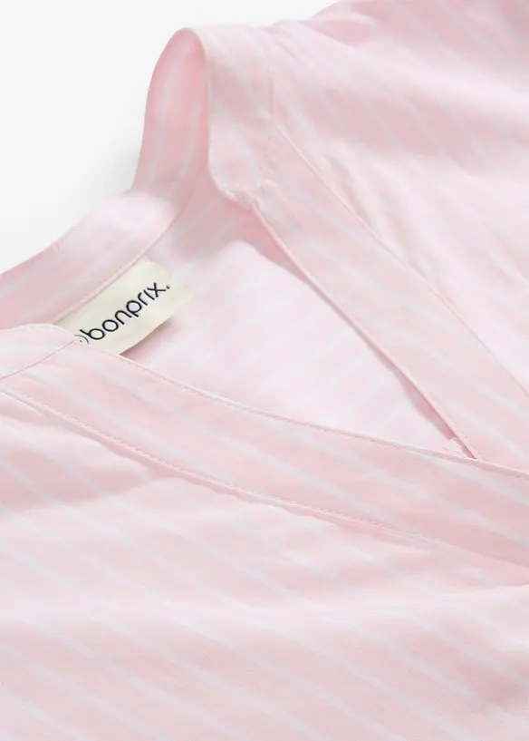 Skjortblus med sidenandel, bonprix