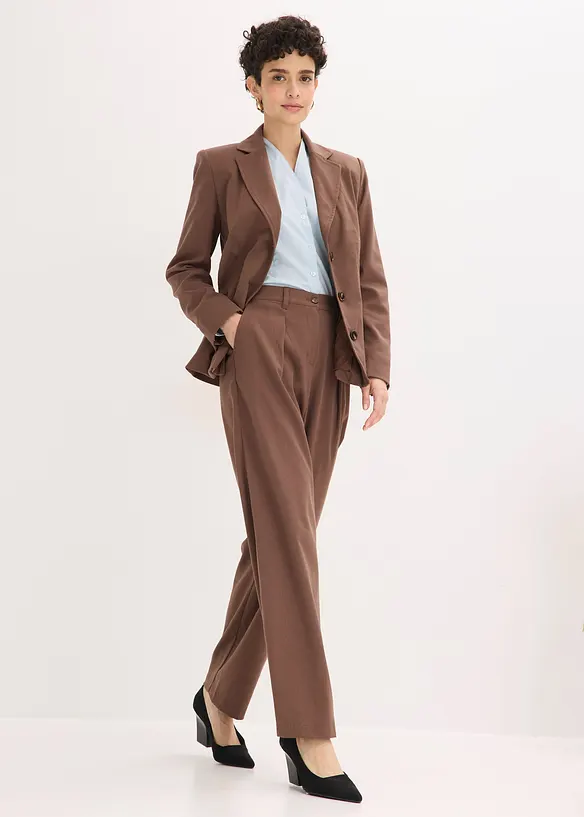 Byxa i barrelmodell med gubbveck, bonprix