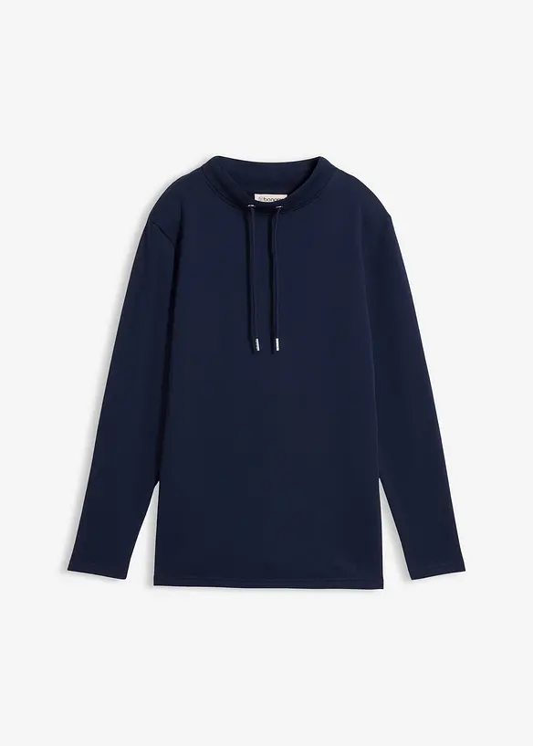 Sweatshirt med slits, bonprix