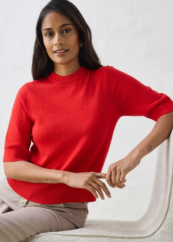 Tr&ouml;ja med sidenandel, bonprix