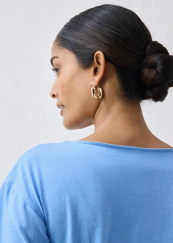 Topp i bomullsmix, bonprix