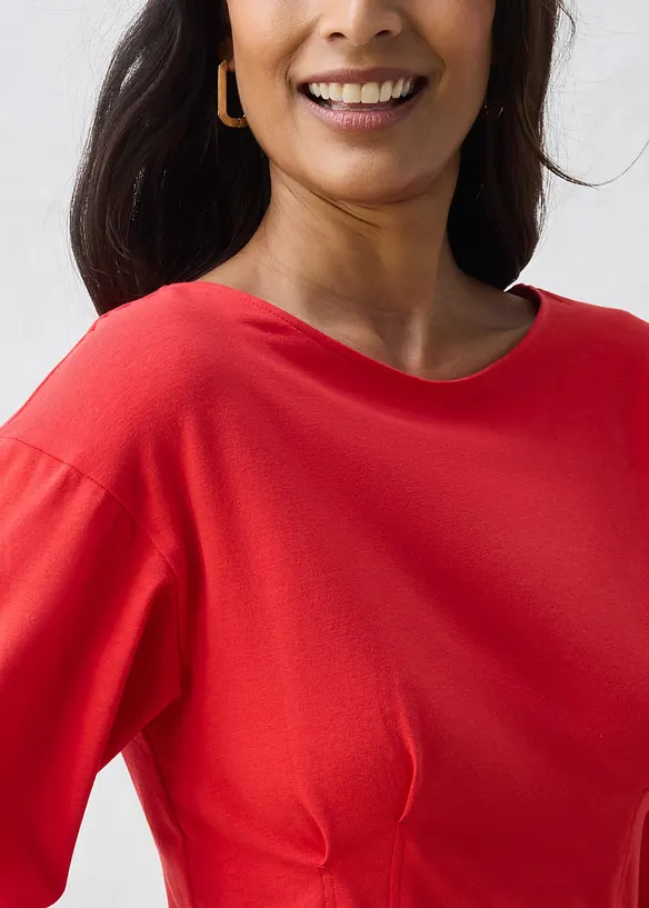 Topp i bomullsmix, bonprix