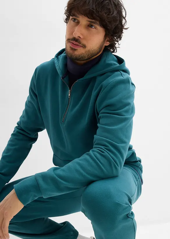 Luvtr&ouml;ja med dragkedja, av ekologisk bomull, bonprix