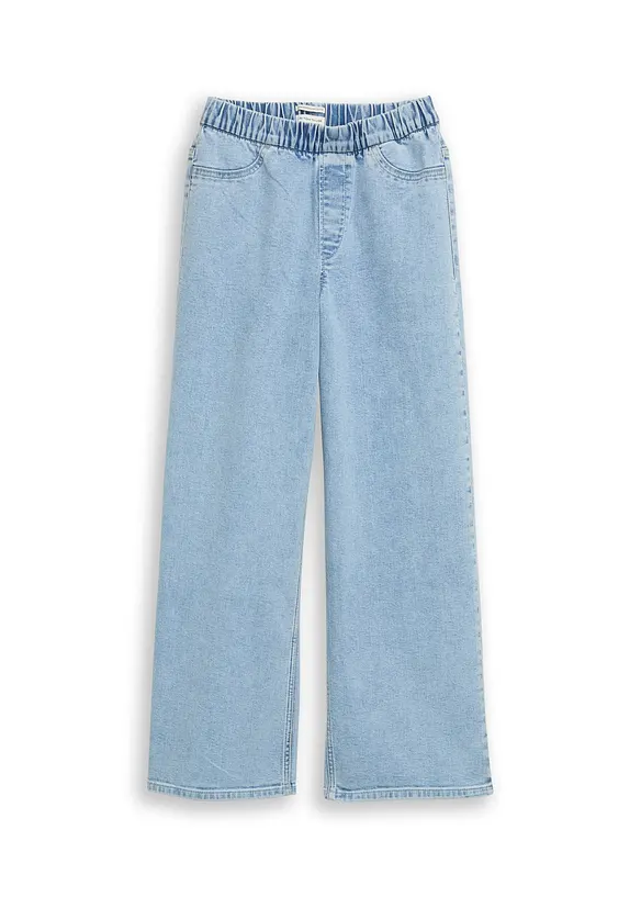 Jeans fr&aring;n Tom Tailor med Wide Leg och Mid Waist, Tom Tailor