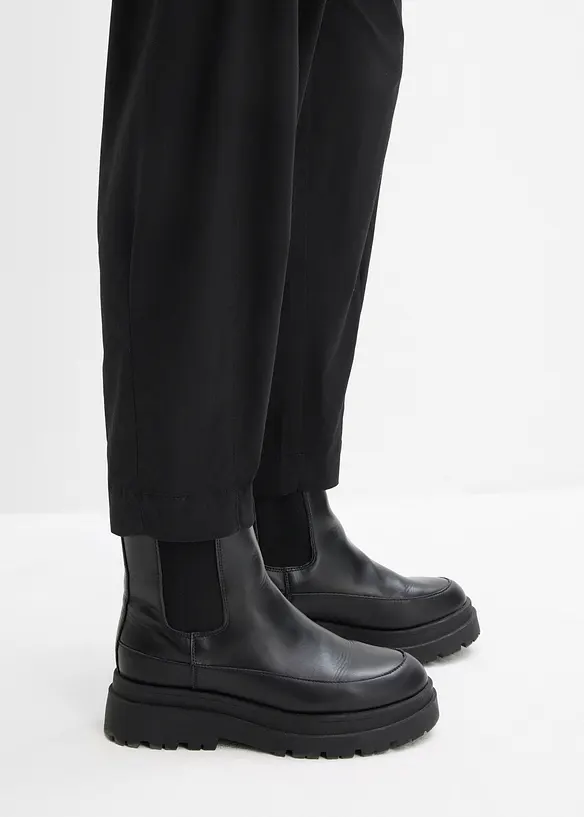 Byxa i barrelmodell med res&aring;rmidja, bonprix