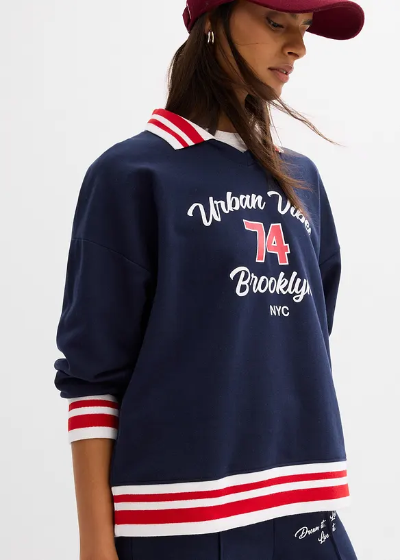 Oversizesweatshirt i ekologisk bomull, bonprix