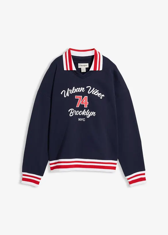 Oversizesweatshirt i ekologisk bomull, bonprix