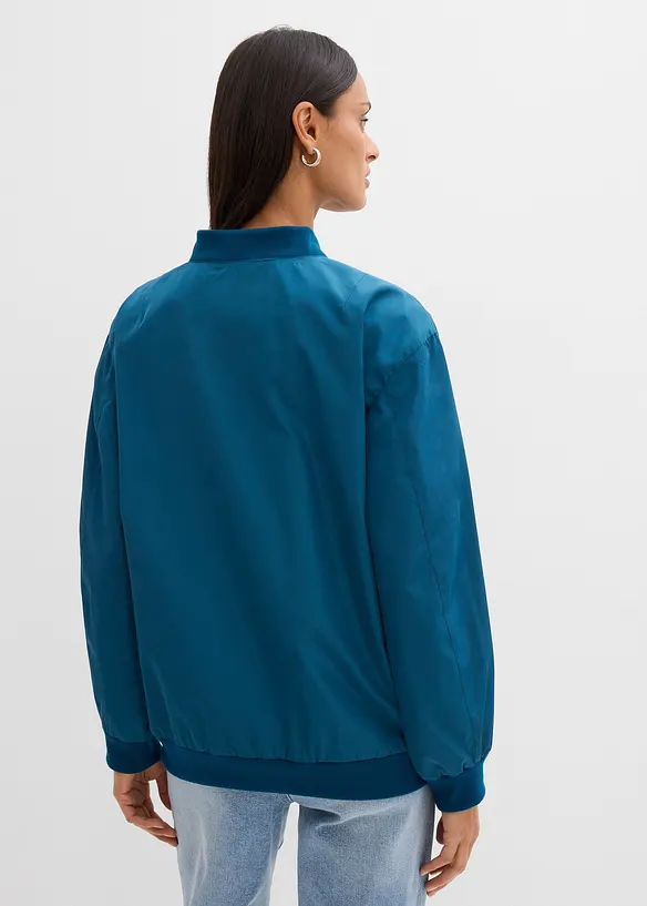 Vid pilotjacka med leopardm&ouml;nstrat foder, bonprix