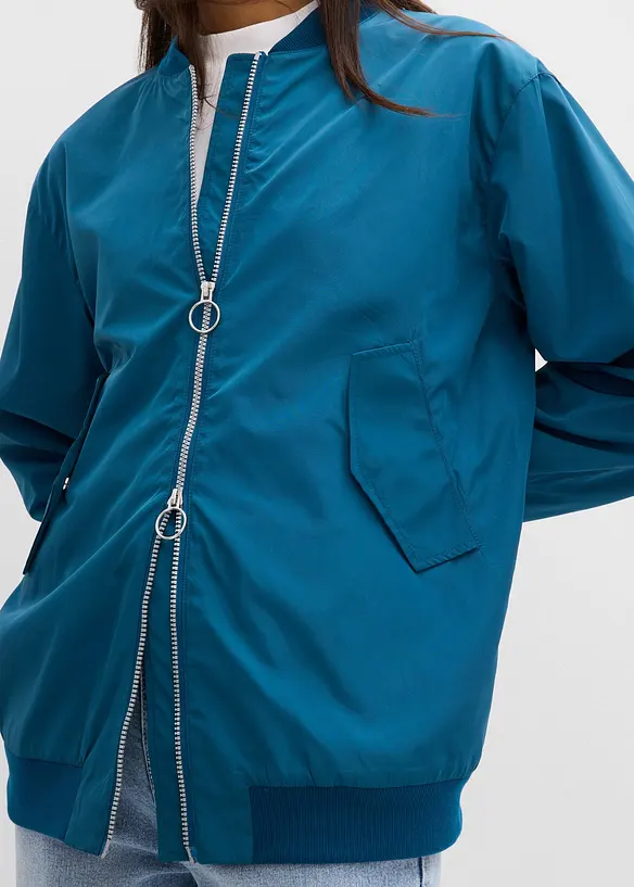 Vid pilotjacka med leopardm&ouml;nstrat foder, bonprix