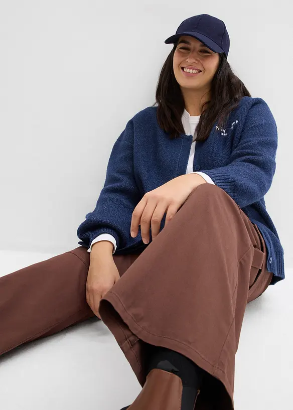 Cargobyxa i stretchig bomullsmix, bonprix