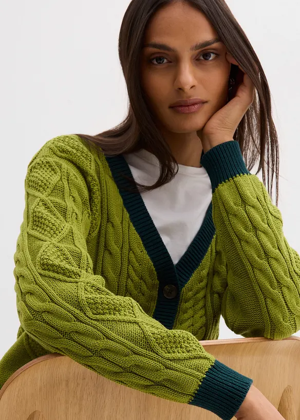 Cardigan i bomull, bonprix